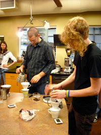 Matt Chrisope and Kendal Calquhoun (MudBay Coffee)