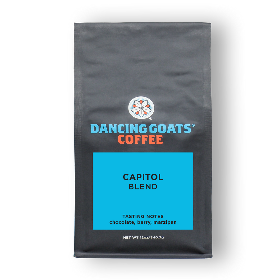 Capitol Blend Coffee - Our “Long Island Iced Tea” style blend performs well in any brewing method that you desire. In a full immersion brew (French press, aeropress, siphon), the heavy mouthfeel becomes more evident and pairs well with desserts and other sweets. As a pourover, the clean, crisp acidity is played up, which makes the Capitol Blend excellent for breakfast. Always roasted to order.