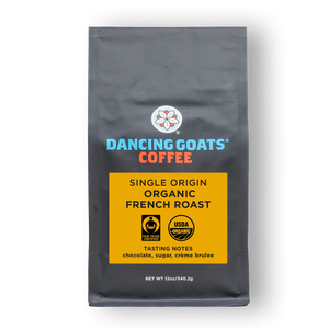 Fair-Trade Organic, French" roast refers to a roast style rather than any particular origin of coffee. The telling characteristic of the coffee is the degree of roast applied to the coffee. We have created a French Roast that honors the traditional "French Roast" flavors and still captures a sweet, chocolate note. 100% Arabica Coffee Beans. Always roasted to order.