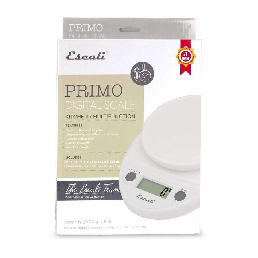 Escali Primo Digital Scale - White