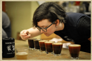 Coffee tasting, coffee cupping, palate development,  coffee evaluation, tasking skills, tasting practice, triangle test, duo-trio test, duo-trio