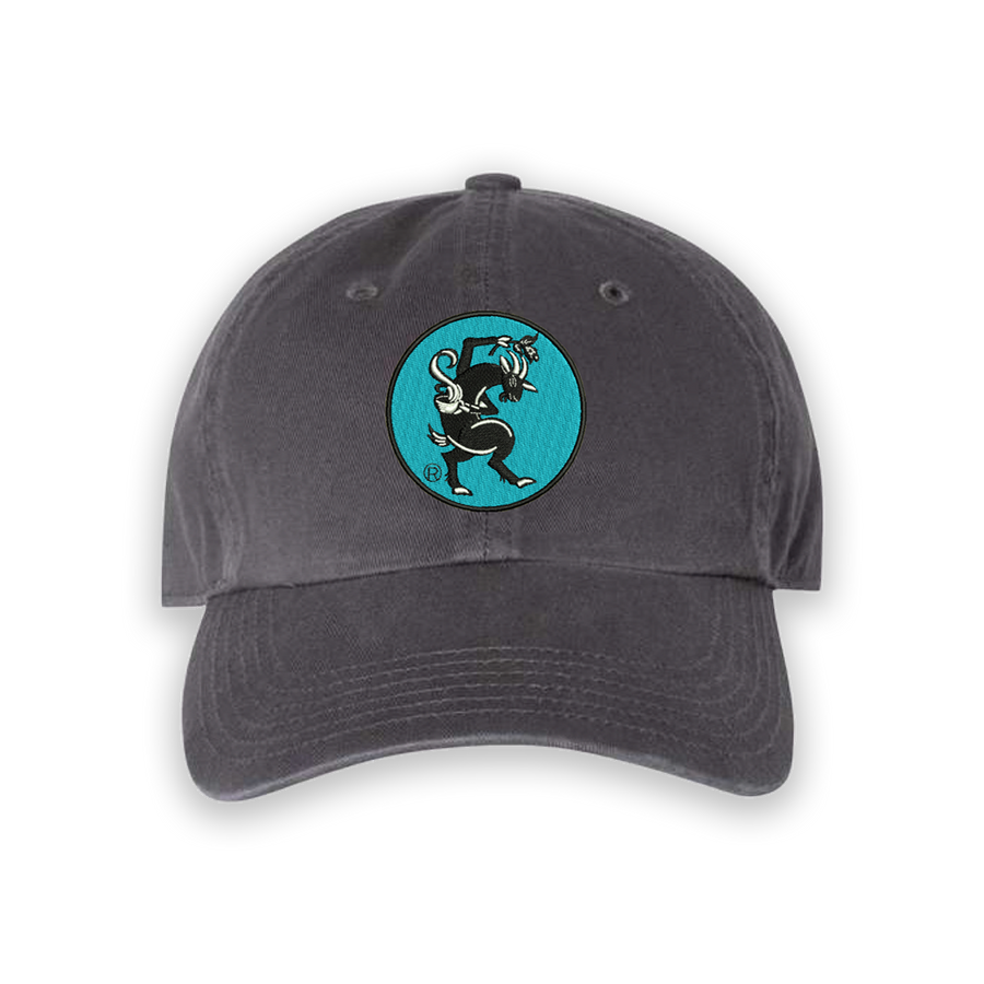 Dancing Goats® with Goat Logo Washed Chino Dad Hat